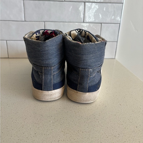 Coach Ellis Denim Poppy High Top Women Sneakers Shoes Size 7 B - Picture 7 of 11